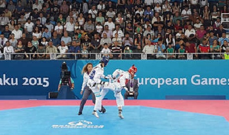Azerbaijani female taekwondo fighter reaches semi-finals at Baku 2015